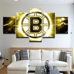 Boston Bruins 1 Sport - 5 Panel Canvas Art Wall Decor