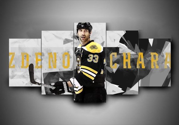 Boston Bruins - Zdeno Ch??Ra - Sport 5 Panel Canvas Art Wall Decor