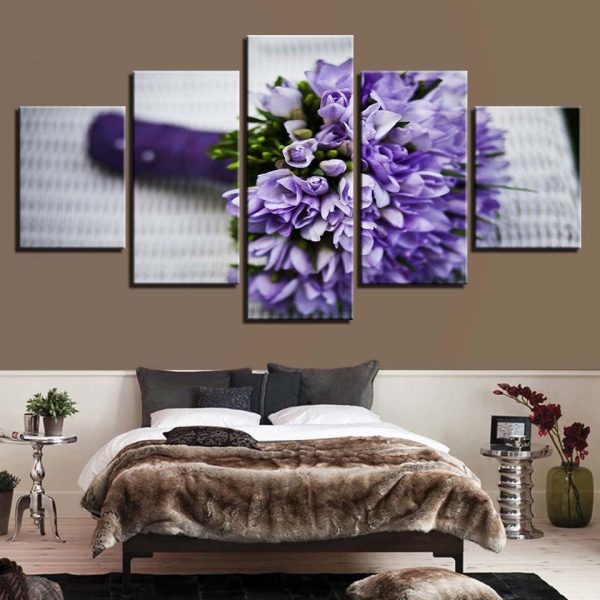 Bouquet - Nature 5 Panel Canvas Art Wall Decor