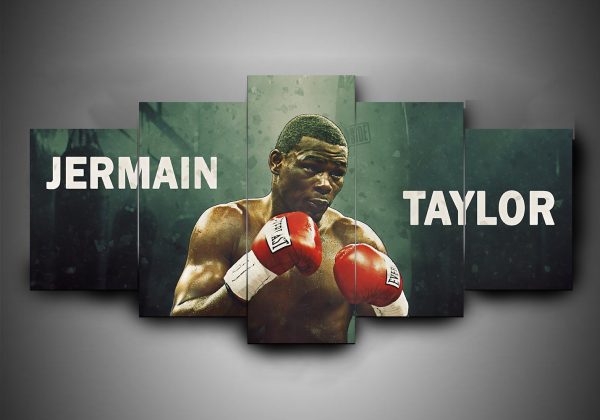 Boxing - Jermain Taylor - Sport 5 Panel Canvas Art Wall Decor