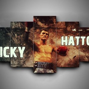 Boxing - Ricky Hatton - Sport 5 Panel Canvas Art Wall Decor