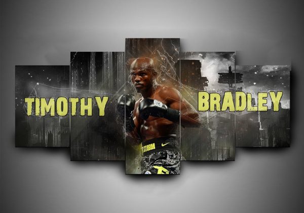 Boxing - Timothy Bradley - Sport 5 Panel Canvas Art Wall Decor