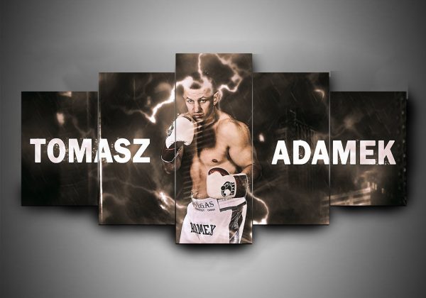 Boxing - Tomasz Adamek - Sport 5 Panel Canvas Art Wall Decor