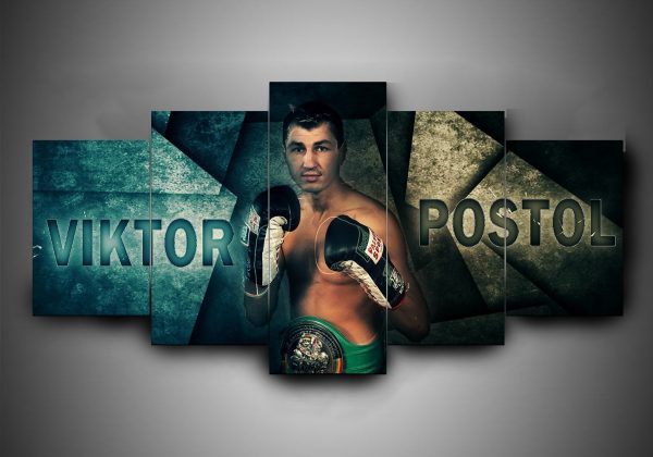 Boxing - Viktor Postol - Sport 5 Panel Canvas Art Wall Decor