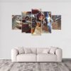 Brigitte Overwatch - Gaming 5 Panel Canvas Art Wall Decor