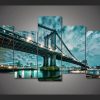 Brooklyn Manhattan Bridge - Nature 5 Panel Canvas Art Wall Decor