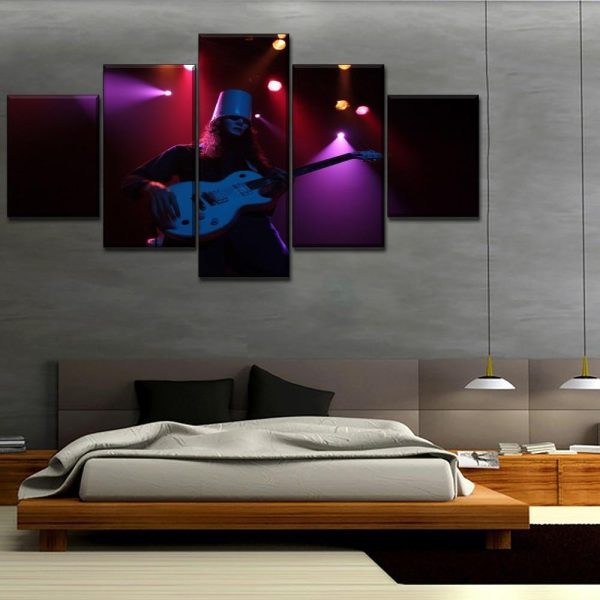 Buckethead Original Singer Music - 5 Panel Canvas Art Wall Decor