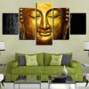 Buddha 30 - Religion 5 Panel Canvas Art Wall Decor