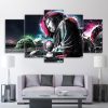 Buddha 57 - Religion 5 Panel Canvas Art Wall Decor