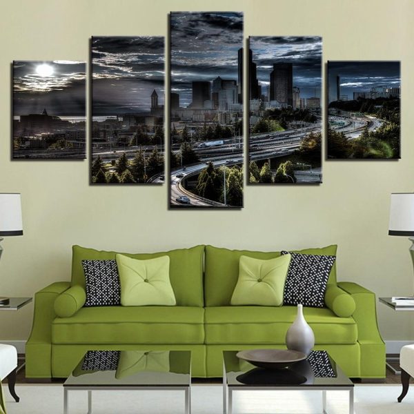 Building 52 - Nature 5 Panel Canvas Art Wall Decor