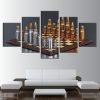 Bullets Chess Game - Abstract 5 Panel Canvas Art Wall Decor