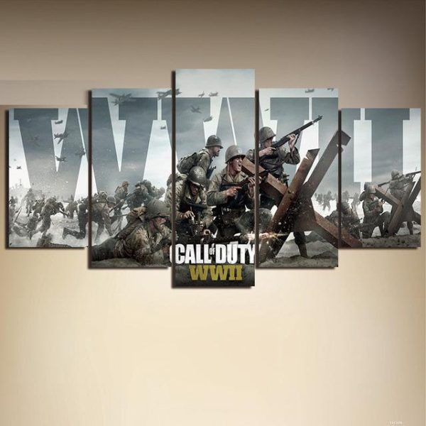 Call Of Duty - Gaming 5 Panel Canvas Art Wall Decor