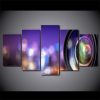 Camera Lens - Music 5 Panel Canvas Art Wall Decor