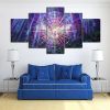 Cannabis Lover - Abstract 5 Panel Canvas Art Wall Decor