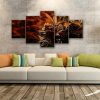 Cannabis - Nature 5 Panel Canvas Art Wall Decor