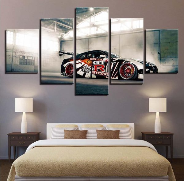 Car 30 - Automative 5 Panel Canvas Art Wall Decor