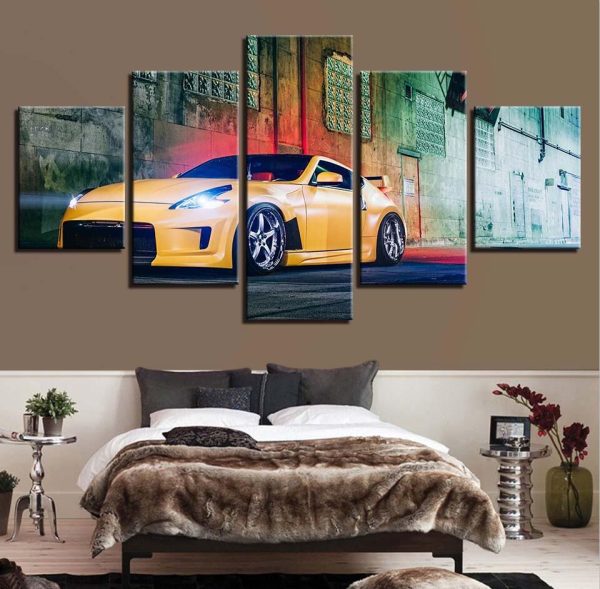 Car 31 - Automative 5 Panel Canvas Art Wall Decor