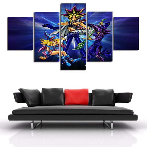 Card Game - Gaming 5 Panel Canvas Art Wall Decor