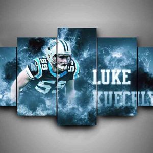 Carolina Panthers - Luke Kuechly - Sport 5 Panel Canvas Art Wall Decor