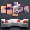 Cat Lovely 8 - Animal 5 Panel Canvas Art Wall Decor