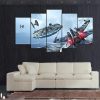 Catch Millennium Falcon Star Wars Movie - 5 Panel Canvas Art Wall Decor