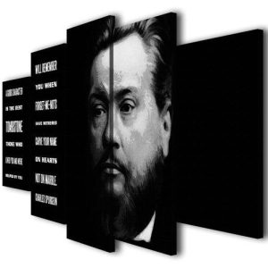 Charles Spurgeon - Famous Person 5 Panel Canvas Art Wall Decor