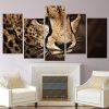 Cheetah - Animal 5 Panel Canvas Art Wall Decor