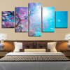 Cherry Trees 8 - Nature 5 Panel Canvas Art Wall Decor