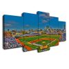 Chicago Baseball Stadium Baseball - 5 Panel Canvas Art Wall Decor