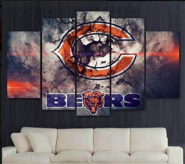 Chicago Bears 2 Sport - 5 Panel Canvas Art Wall Decor