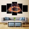 Chicago Bears Gloves Sport - 5 Panel Canvas Art Wall Decor