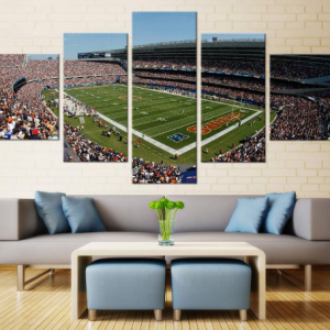 Chicago Bears Soldier Field Sport - 5 Panel Canvas Art Wall Decor