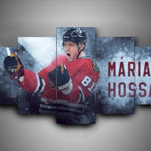 Chicago Blackhawks - M??Rian Hossa - Sport 5 Panel Canvas Art Wall Decor