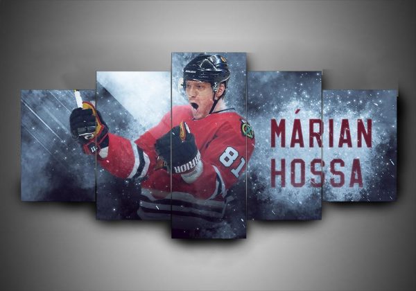 Chicago Blackhawks - M??Rian Hossa - Sport 5 Panel Canvas Art Wall Decor