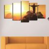 Christ The Redeemer - Religion 5 Panel Canvas Art Wall Decor