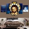 Christian Religion Jesus - Religion 5 Panel Canvas Art Wall Decor