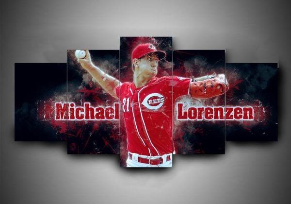 Cincinnati Reds 3 - Sport 5 Panel Canvas Art Wall Decor