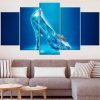 Cinderella Lost Shoe - Movie 5 Panel Canvas Art Wall Decor