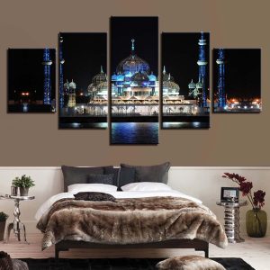 City Building 14 - Nature 5 Panel Canvas Art Wall Decor