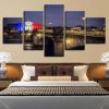 City Building 21 - Nature 5 Panel Canvas Art Wall Decor