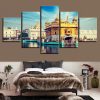 City Building 26 - Nature 5 Panel Canvas Art Wall Decor