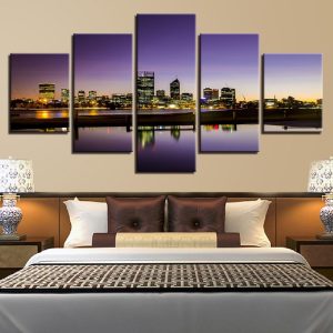 City Building 30 - Nature 5 Panel Canvas Art Wall Decor