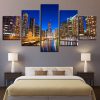 City Building 33 - Nature 5 Panel Canvas Art Wall Decor