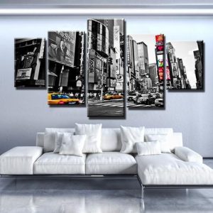 City Never Sleeps - Nature 5 Panel Canvas Art Wall Decor