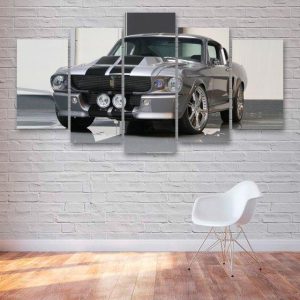 Classic Ford Shelby Gt5Oo Mustang - Automative 5 Panel Canvas Art Wall Decor