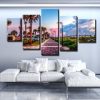 Clear Skys In Florida - Nature 5 Panel Canvas Art Wall Decor