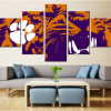 Clemson Tigers 1 Sport - 5 Panel Canvas Art Wall Decor