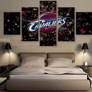 Cleveland Cavaliers 2 - Sport 5 Panel Canvas Art Wall Decor