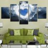 Cloud Heart - Nature 5 Panel Canvas Art Wall Decor