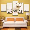 Coffee Love Macchiato - Nature 5 Panel Canvas Art Wall Decor